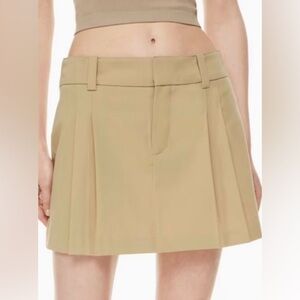 Aritzia Sunday Best Tan Rider Skirt size 14